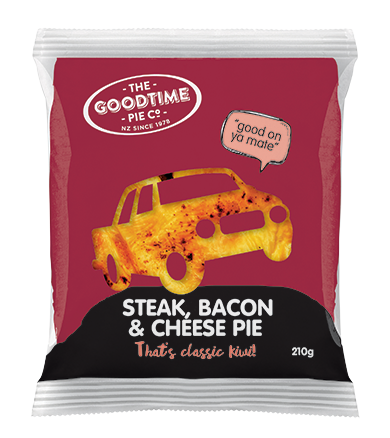 Classic Kiwi Steak Bacon and Cheese pie