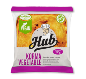 Hub Gourmet Vegan Korma Vegetable Pie Pack